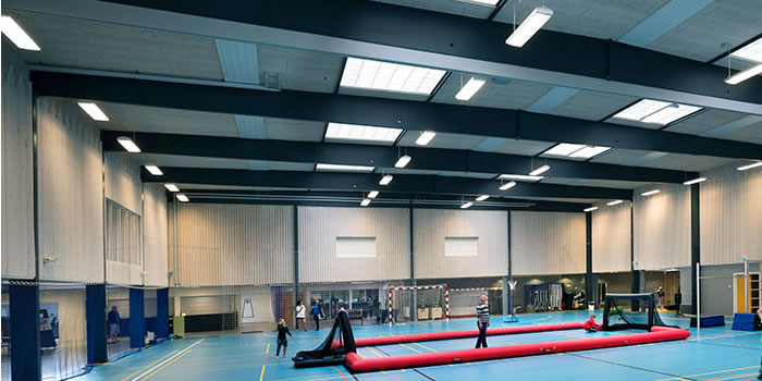 ID controls the light settings in sports halls